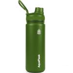 AquaFlask Original 532 mL (18oz) Water Bottle - Hunter Green , Keeps Drinks Cold for 24 Hours, Keeps Drinks Hot for 12 Hours, Double-walled stainless steel, BPA Free, Durable, Leak-Proof and Eco-Friendly, Designed in California