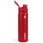 AquaFlask Original 650 mL (22oz) Water Bottle - Cherry Red , Keeps Drinks Cold for 24 Hours, Keeps Drinks Hot for 12 Hours, Double-walled stainless steel, BPA Free, Durable, Leak-Proof and Eco-Friendly, Designed in California