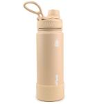 AquaFlask Earth 532 mL (18oz) Water Bottle - Buckwheat , Keeps Drinks Cold for 24 Hours, Keeps Drinks Hot for 12 Hours, Double-walled stainless steel, BPA Free, Durable, Leak-Proof and Eco-Friendly, Designed in California