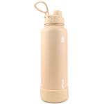 AquaFlask Earth 1.18 L (40oz) Water Bottle - Buckwheat , Keeps Drinks Cold for 24 Hours, Keeps Drinks Hot for 12 Hours, Double-walled stainless steel, BPA Free, Durable, Leak-Proof and Eco-Friendly, Designed in California