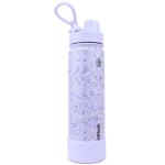 AquaFlask IL Terrazzo 650 mL (22oz) Water Bottle - Lavender , Keeps Drinks Cold for 24 Hours, Keeps Drinks Hot for 12 Hours, Double-walled stainless steel, BPA Free, Durable, Leak-Proof and Eco-Friendly, Designed in California