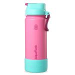 AquaFlask Kids FlipSip 532 mL (18oz) Water Bottle - Leila , Keeps Drinks Cold for 24 Hours, Keeps Drinks Hot for 12 Hours, Double-walled stainless steel, BPA Free, Durable, Leak-Proof and Eco-Friendly, Designed in California