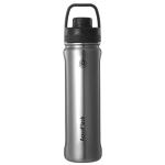 AquaFlask New Regular 650 mL (22oz) Water Bottle - Silver Steel , Durable, Leak-Proof and Eco-Friendly, Keeps Drinks Cold for 24 Hours, Keeps Drinks Hot for 12 Hours, Double-walled stainless steel, BPA Free, Designed in California