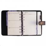 Collins Debden Dayplanner Personal Size PU Snap Closure - Black