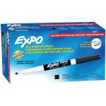 EXPO Dry Erase Markers with Fine Point Tips 12-Pack Black Colour