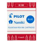 Pilot FINE WRITING IC-50-L  Fountain Pen Ink Cartridge Blue, Pack of 6 (IC-50-L)