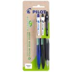 Pilot 20509  BeGreen Rexgrip Progrex Assorted, Pack of 3 HS