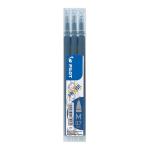Pilot BLS-FR7-BB-S3PS Frixion Erasable Refill Fine Blue Black - Pack of 3