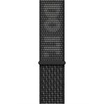 Apple 45mm Nike Sport Loop - Black/Summit White - Compatible with Apple Watch Series 7(45mm), Series 8(45mm), Ultra(49mm)
