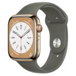 Apple 45mm Sport Band - Olive - Compatible with Apple Watch Series 7(45mm), Series 8(45mm), Ultra(49mm)