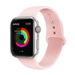 49mm/45mm/44mm/42mm Pink Sand Silicone Sport Band for Apple Watch, includes S/M and M/L bands. Compatible with Apple Watch Ultra, Series 9/8/7/6/SE/5/4/3/2/1