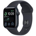 Apple Watch SE (2nd gen) GPS 40mm Midnight Aluminium Case with Midnight Sport Band - Regular - Crash and Fall Detection, Dual-core S8 Processor, 50m Water resistance, Emergency SOS