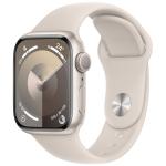 Apple Watch Series 9 (GPS) 41mm - Starlight Aluminium Case with Starlight Sport Band - S/M (Fits 140mm to 190mm Wrists)