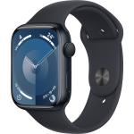 Apple Watch Series 9 (GPS) 45mm - Midnight Aluminium Case with Midnight Sport Band - S/M (Fits 140mm to 190mm Wrists)