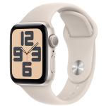Apple Watch SE (2nd Gen) (GPS) 40mm - Starlight Aluminium Case with Starlight Sport Band - S/M (Fits 140mm to 190mm Wrists)