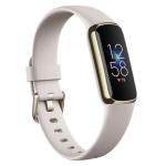 Fitbit Luxe Fitness Tracker - Soft Gold / White Jewellery Design - 24/7 Heart Rate - Oxygen Saturation (SpO2) Monitoring - Up to 5 Days Battery Life - Menstrual Health Tracking