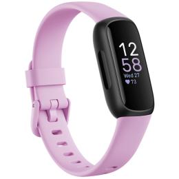 Fitbit Inspire 3 Fitness Tracker - Black / Lilac Bliss 24/7 Heart Rate Tracking - Up to 10 days battery life - Water resistance - 20+ Exercise modes - Real-Time Pace & Distance Tracking - Google Fast Pair