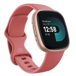 Fitbit Versa 4 Smart Watch - Pink Sand / Copper Rose Built-in GPS - 24/7 Heart Rate Monitoring - Alexa Built-in - Oxygen Saturation