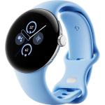 Google Pixel Watch 2 Wi-Fi - Polished Silver with Bay Active Band Google Wear OS - AMOLED Display - Full Day Battery Life - IP68/5ATM Water Resistance - Built-in GPS - Advanced Health - Sleep and Activity Tracking