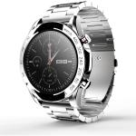 HiFuture FutureGo Pro Smart Watch - Silver Stainless Steel Body - 1.32" Display - Up to 15 Days Battery Life - Heart Rate, Sleep, & Blood Oxygen Monitoring - IP68 Water Resistance