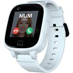 Moochies Connect 4G Smartwatch Phone For Kids White - GPS Tracking, Voice & Video Calling,School Mode, Messaging, SOS Alert, Built in SIM on parts of the Vodafone & Spark networks (Prepaid plan is required)