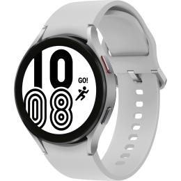 Samsung Galaxy Watch4 (Bluetooth) 44mm - Aluminium Silver Aluminium Silver Case with Aluminium Silver Band - Google Wear OS - Built-in GPS - Up to 40hr Battery Life - Heart Rate Monitoring - IP68 Water Resistance