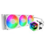 Cooler Master MasterLiquid 360 Core II ARGB White 360mm AiO Water Cooling Support Intel LGA 1851/ 1700 / 1200 / 1150, AMD Socket AM5 / AM4