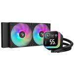 DEEPCOOL LQ240 Black 240mm ARGB Liquid Cooler For Intel LGA 1851/1700/1200/1151/1150/1155, AMD AM5/AM4