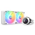 NZXT Kraken 240 RGB White All in one Water Cooling 240mm AIO Liquid Cooler with LCD Display, for Intel Socket:LGA 1700 & 1200/115X , AMD Socket:AM5, AM4, sTRX4*, TR4* (*Threadripper bracket not included)