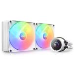 NZXT Kraken 280 RGB White 280mm AiO Water Cooling with 1.54 inch square LCD Display, White, F120 RGB Core Fans, for Intel Socket LGA 1700 / 1200 / 115X, AMD AM5 / AM4 / sTRX4* / TR4* (*Threadripper bracket not included)