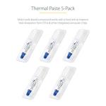 StarTech.com SILV5-THERMAL-PASTE Thermal Paste High Performance - Pack of 5 Re-sealable Syringes (1.5g / each) - Metal Oxide Heat Sink Compound - CPU/GPU Thermal Grease