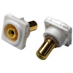 AMDEX FP-RCA-YE Yellow RCA to RCA Jack.       Gold Plated