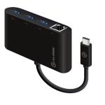 Alogic UC3AGE VROVA USB-C to Gigabit Ethernet & USB 3. 0 SuperSpeed 3 Port USB Hub - BLACK