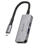 Bonelk Long-Life Series 3-in-1 Multiport Hub with 1x HDMI 4K (Space Grey)