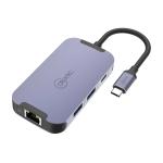 Cruxtec CMD06-SG USB-C 6-in-1 Mini Docking - 1x 4K HDMI, 1x RJ45,  2x USB3.0, 1x USB-C 5Gbps/s