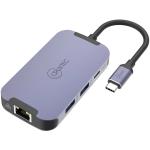 Cruxtec CDK06-SG USB-C to Dual HDMI Display Mini Docking with 100W PD - 2x HDMI, 1x RJ45,  2x USB3.0, 1x USB-C 5Gbps/s,  Support M1 Chipset Dual Display