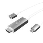 J5create USB-C to 4K HDMI Cable with 100W Power Delivery Pass Through