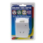 Jackson Outbound Travel Adaptor. includes 2 x USB CHarging Ports. Converts NZ/Aust plugsforuseinmorethan 150 countries.