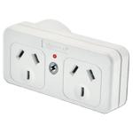 Sansai PAD-017RS Surged Double Adapter - Right