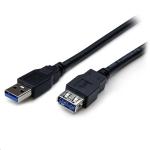 StarTech USB3SEXT1MBK 1m Black USB 3.0 Extension Cable M/F
