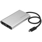 StarTech.com TB32DP2T Thunderbolt 3 to Dual DisplayPort Adapter 4K 60Hz - Thunderbolt 3 Certified - Dual Monitor DisplayPort 1.2 Video Converter - Mac & Windows Compatible - Dual 4K DisplayPort