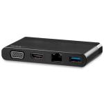 StarTech.com DKT30CHVCM USB-C Multiport Adapter with HDMI, VGA, Gigabit Ethernet & USB 3.0 - USB-C to 4K HDMI or 1080p VGA Display Mini Dock Hub - USB-C Travel Docking Station for USB-C Laptops