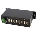StarTech ST7200USBM 7-Port Industrial USB 2.0 Hub with ESD & 350W Surge Protection - Mountable - Multiport Hub