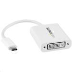 StarTech.com CDP2DVIW USB-C to DVI Adapter - White - 1920x1200 - USB Type C Video Converter for Your DVI D Display / Monitor / Projector (CDP2DVIW)