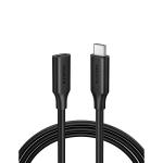 UGREEN UG-10387 5A - USB 3.2 Gen2 USB-C Male to USB-C Female Extension Cable - 1m - Black