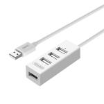 Unitek Y-2146 USB2.0 4 Port Hub. Plug and play. Backward compatible with USB1.1. Colour White