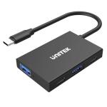 Unitek H1302A 4-in-1 USB Mulit-Port Hub    with USB-C Connector. Includes 2 x USB-C Ports, 2 x USB-A Ports, USB3.1 Gen2 10Gbps SuperSpeed Data Transfer rate. Plug and Play.