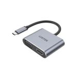 Unitek V1126A USB-C To HDMI 2.0 And VGA Adapter With MST Dual Monitor