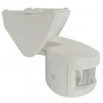 HOUSEWATCH 55-188 Outdoor Motion Sensor. IP65. Detection Range Up to 12m. Detection Angle 180 Degree. Auto Off Time Adjustable. Wall/Ceiling Mount. White Colour.