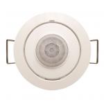 HOUSEWATCH 55-365 360 Degree Presence Detector with Dimming Control. IP40 Detector, IP20 Power Box. 8m Diameter Detection Range at 2.5m High. Cutout diameter: 66mm. Time Adjustment. White Colour.